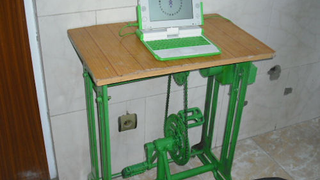 Pedal-Powered OLPC Tested in Afghanistan: Free Power (and Killer Calves) For All